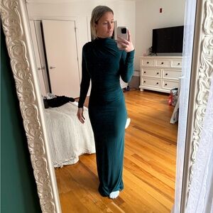 Elegant Dark Green Maxi Dress